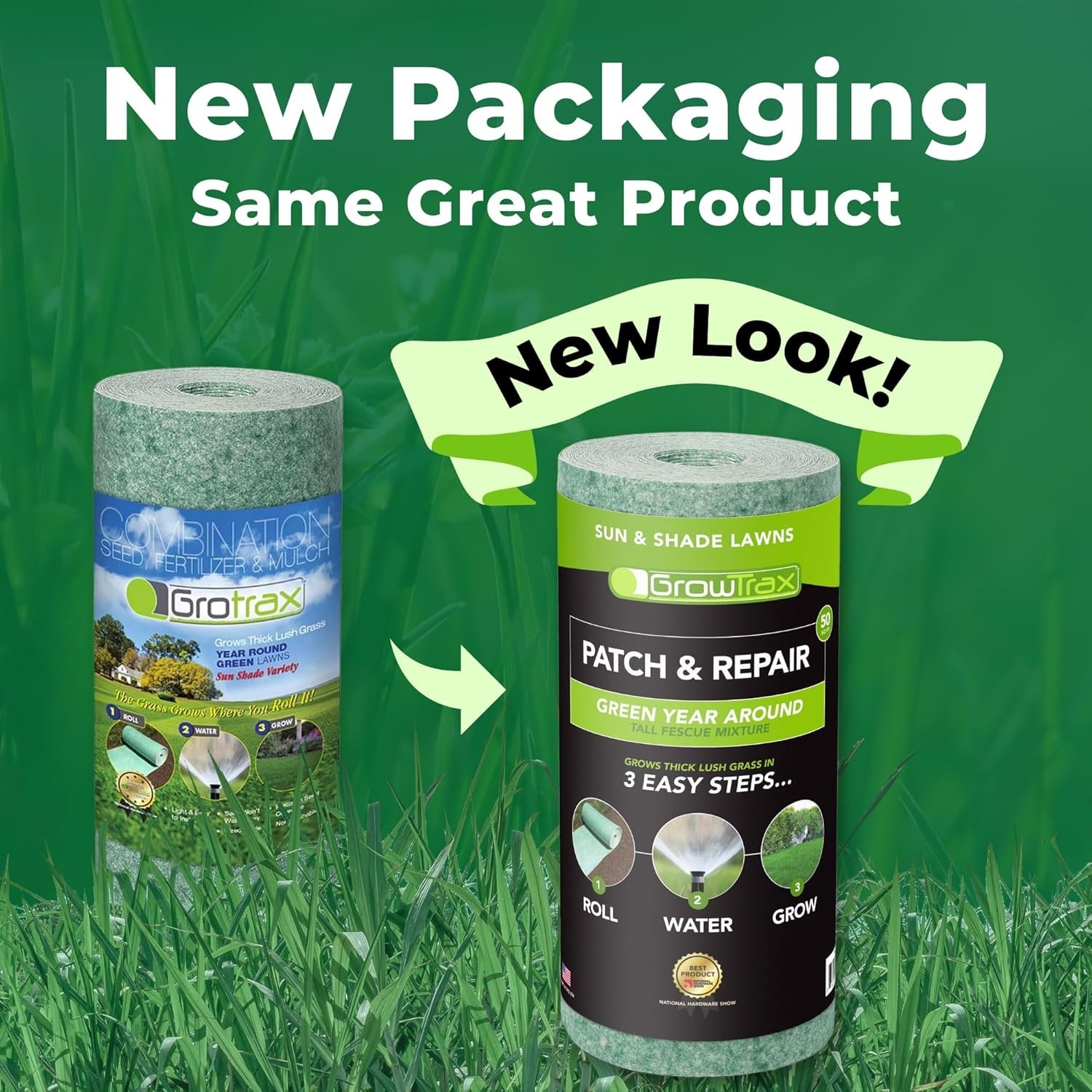 Sustainable Bermuda Rye Grass Seed Mat – 50 SQFT for Lush Outdoor Lawns