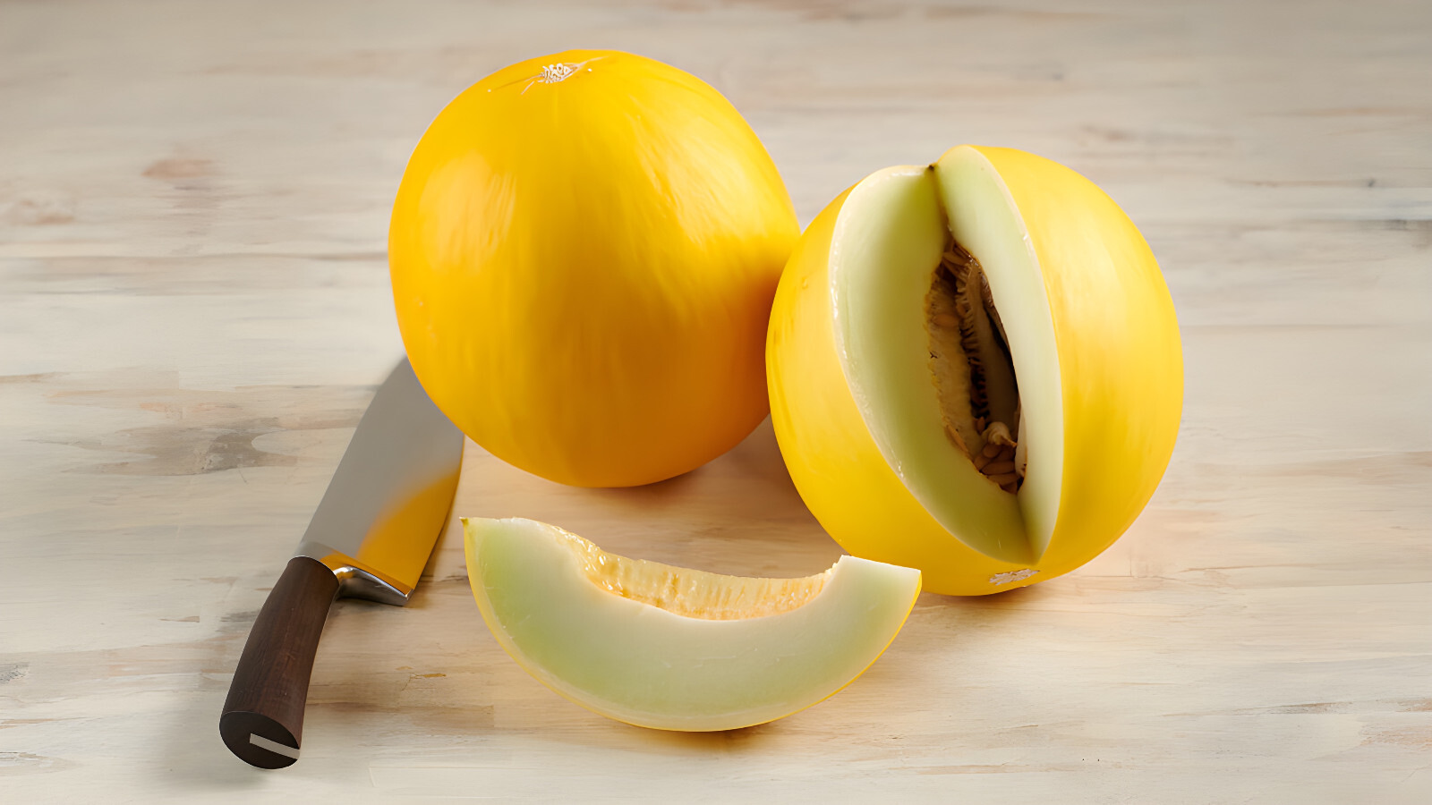 50 Heirloom Golden Honeydew Seeds – Super Sweer Soft White Flesh Melon!
