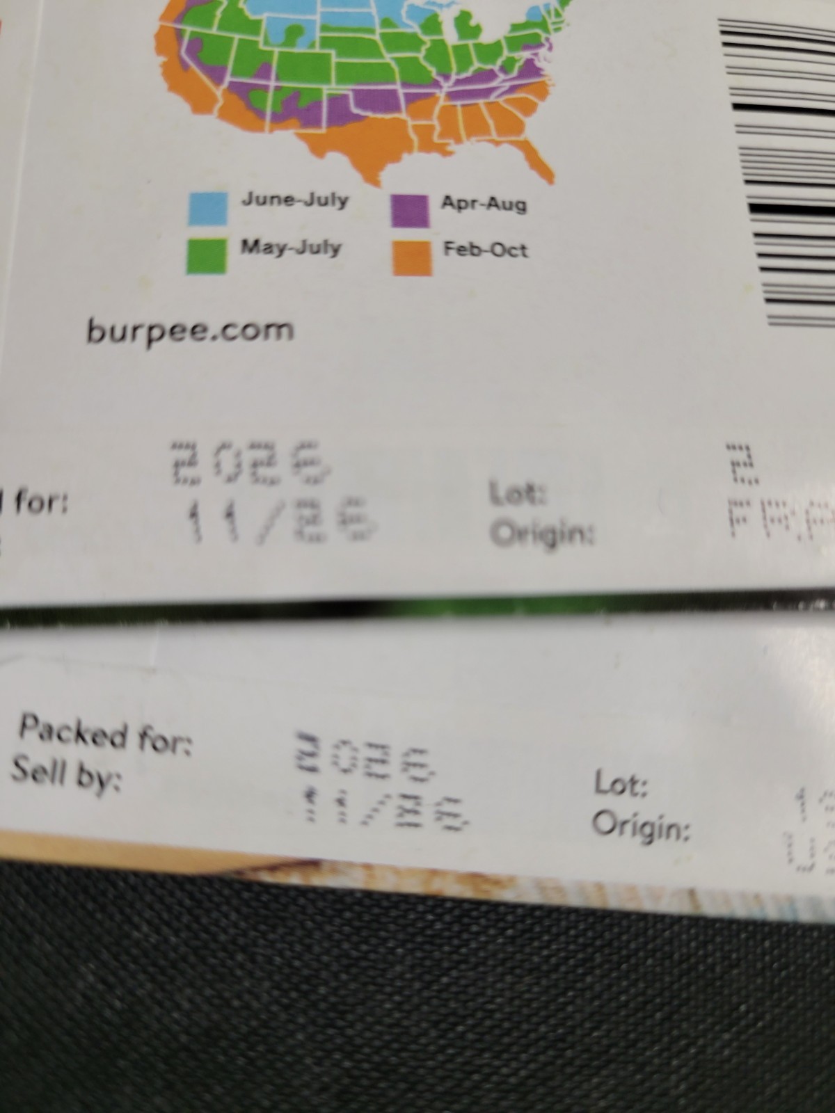 Burpee Heirloom Vegetables and Herb 4 Seed Pack Assortment (2026 Season) New