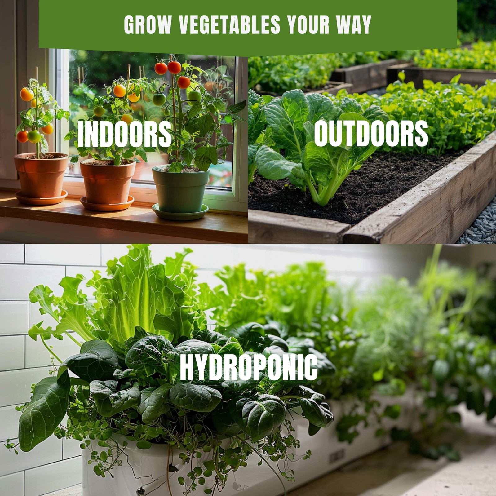 Vegetable Seeds Variety Pack – Tomato, Cucumber, Zucchini, Lettuce, Broccoli …
