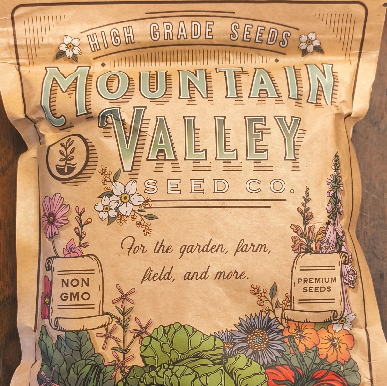 Mountain Valley Seed Co. Non-GMO Bean Bush Aquadulce Fava Vegetable Seeds 1 lb