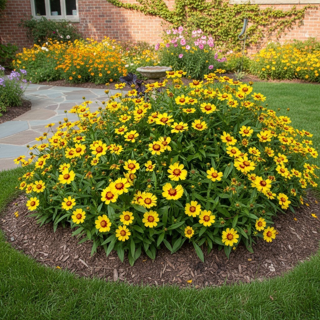 500 Coreopsis Seeds – Yellow & Red Bicolor Blooms for Summer Garden Color
