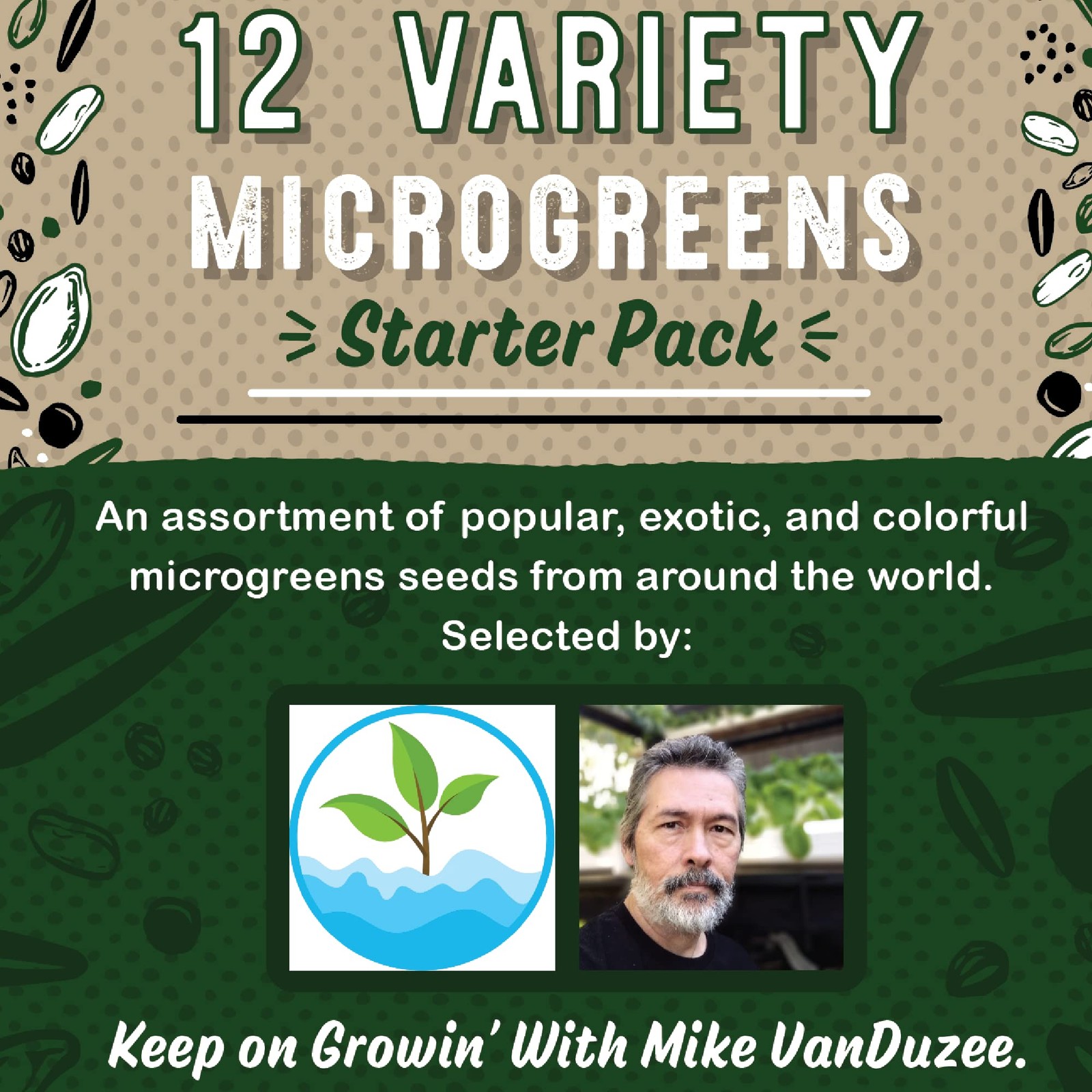12 Variety Pack Microgreens Seeds Kit – Broccoli Seed for Sprouting Plus Purp…