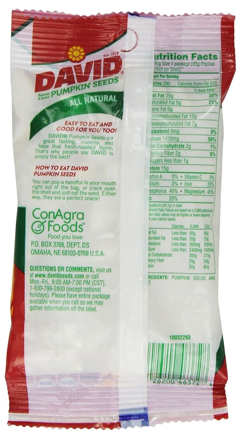 Versatile All-Natural Pumpkin Seeds – 12 Pack of 2.25oz, Ideal for Any Recipe