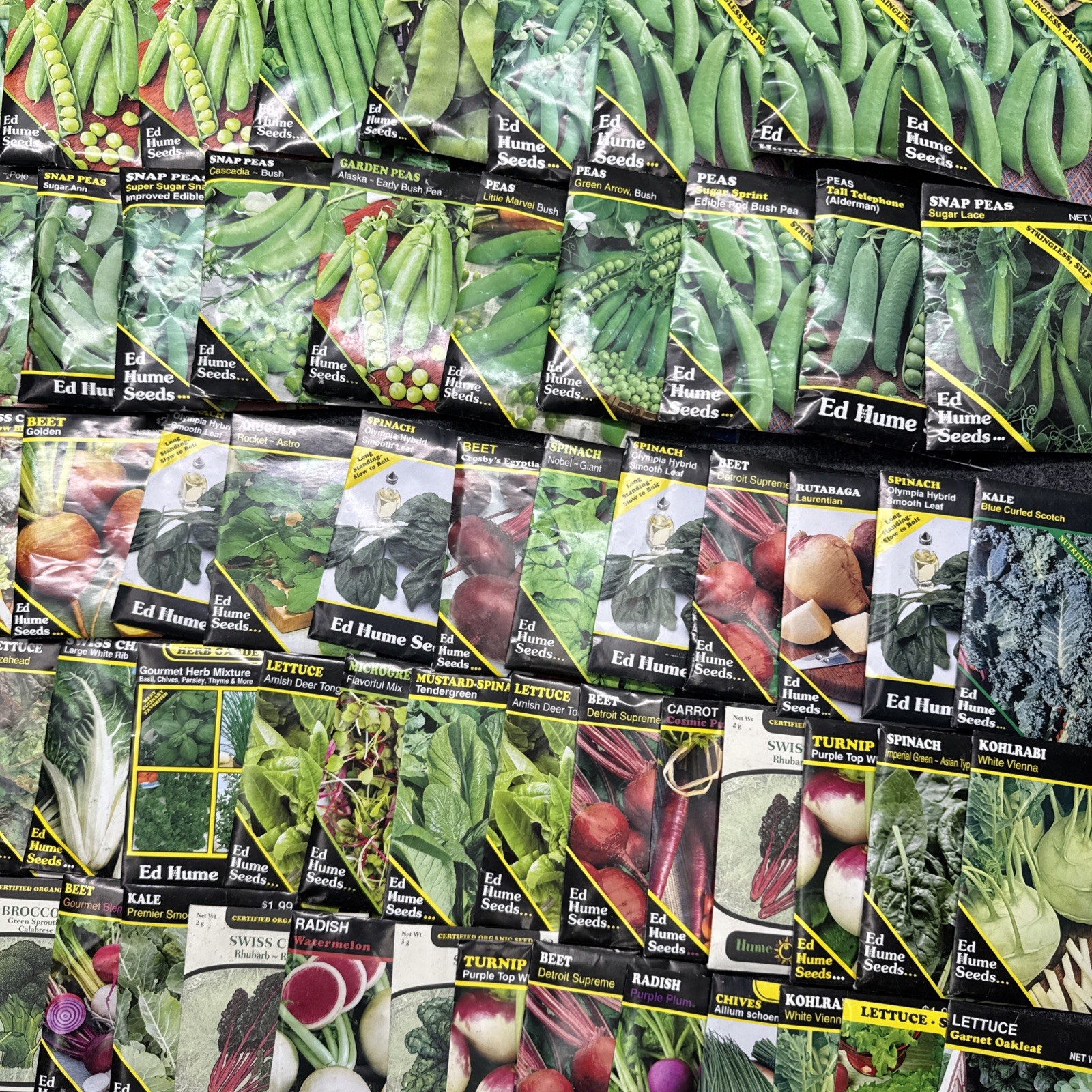 Vegetable & Herb Packets 2025 mix gardening. Lot Of 145 Packets