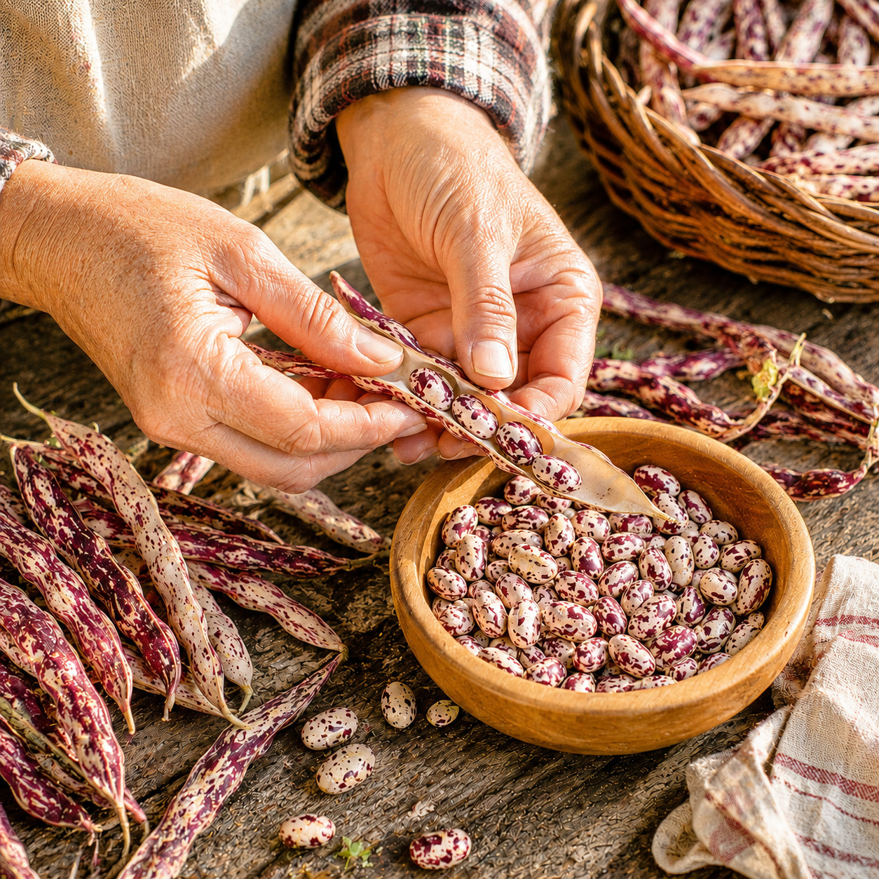 Vermont Cranberry Shell Bean Seeds – Heirloom Bush Bean – 25 seeds