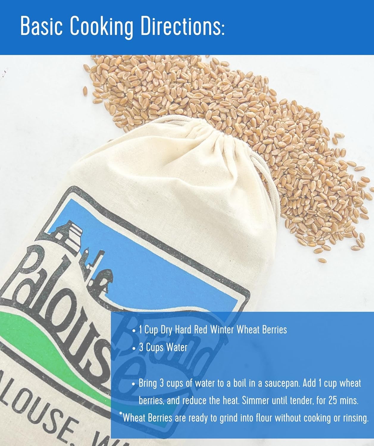 Hard Red Winter Wheat Berries Bulk Whole Grain Glyphosate Free 71 characters