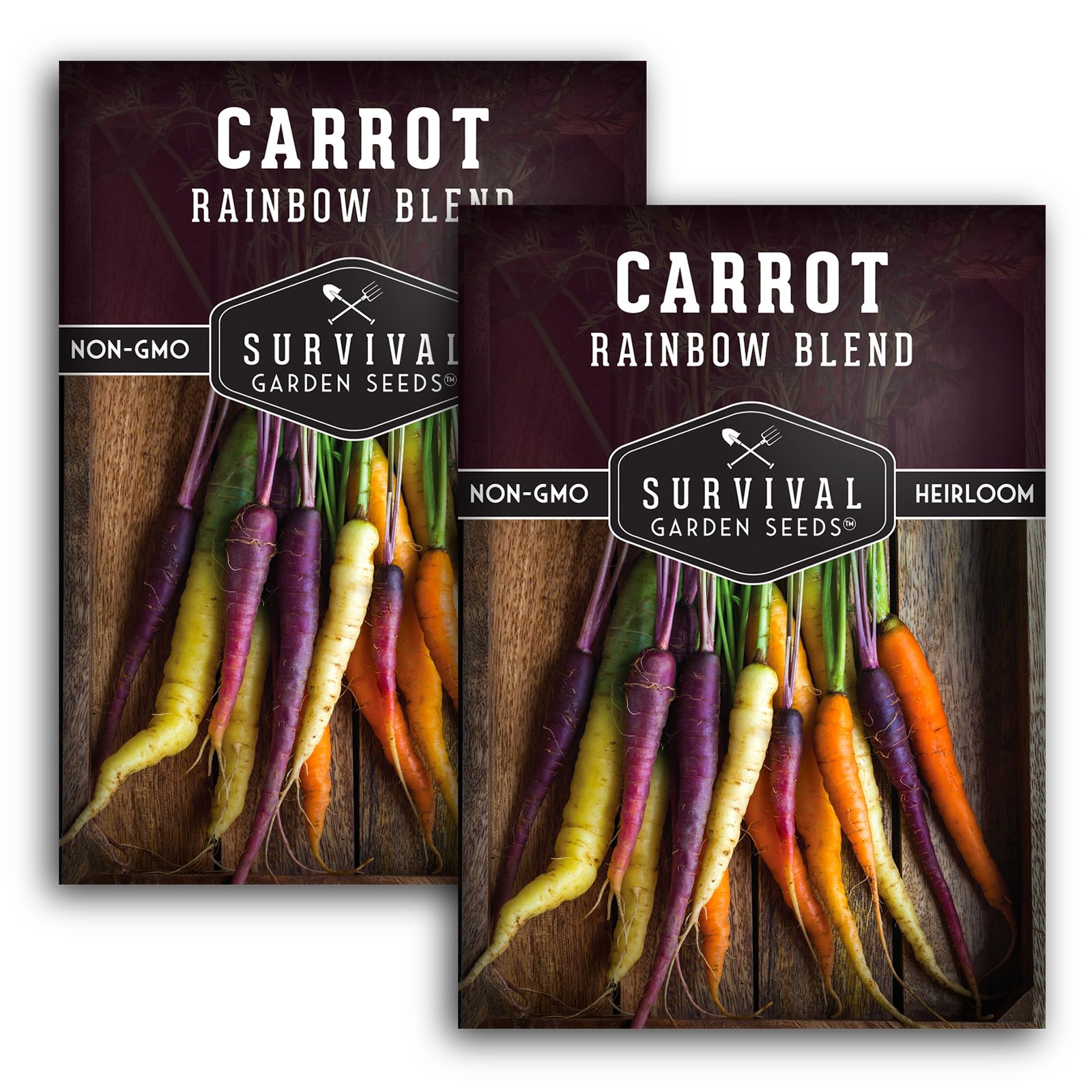 Rainbow Carrot Seeds for Planting – (2 Packs)