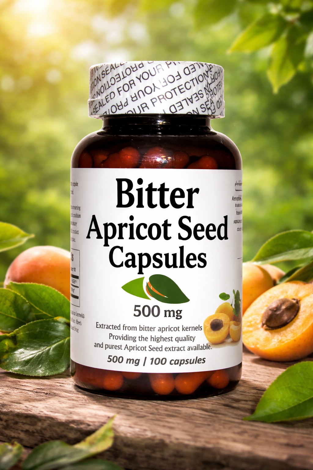 Bitter Apricot Seeds Extract Capsules 500mg