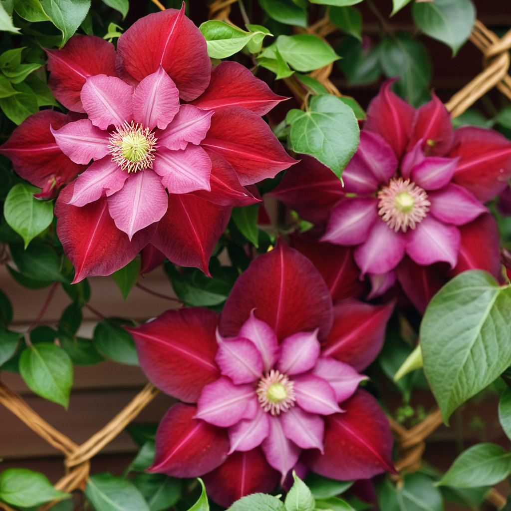 25 Clematis Seeds Flower Seed Perennial Flowers Vine US SELLER “Double Red”