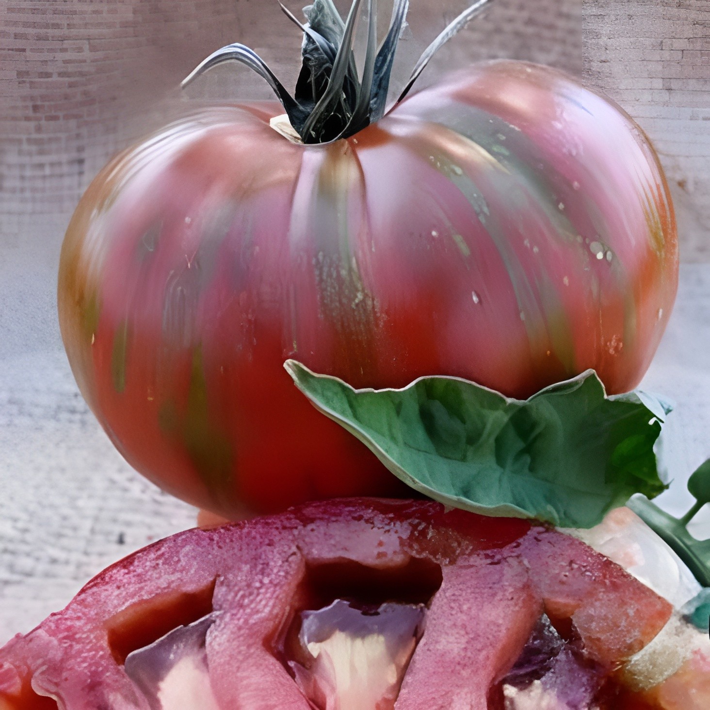 100 Heirloom Vintage Wine Tomato Seeds Large 1LB Chocolate&Red Striped Beefsteak
