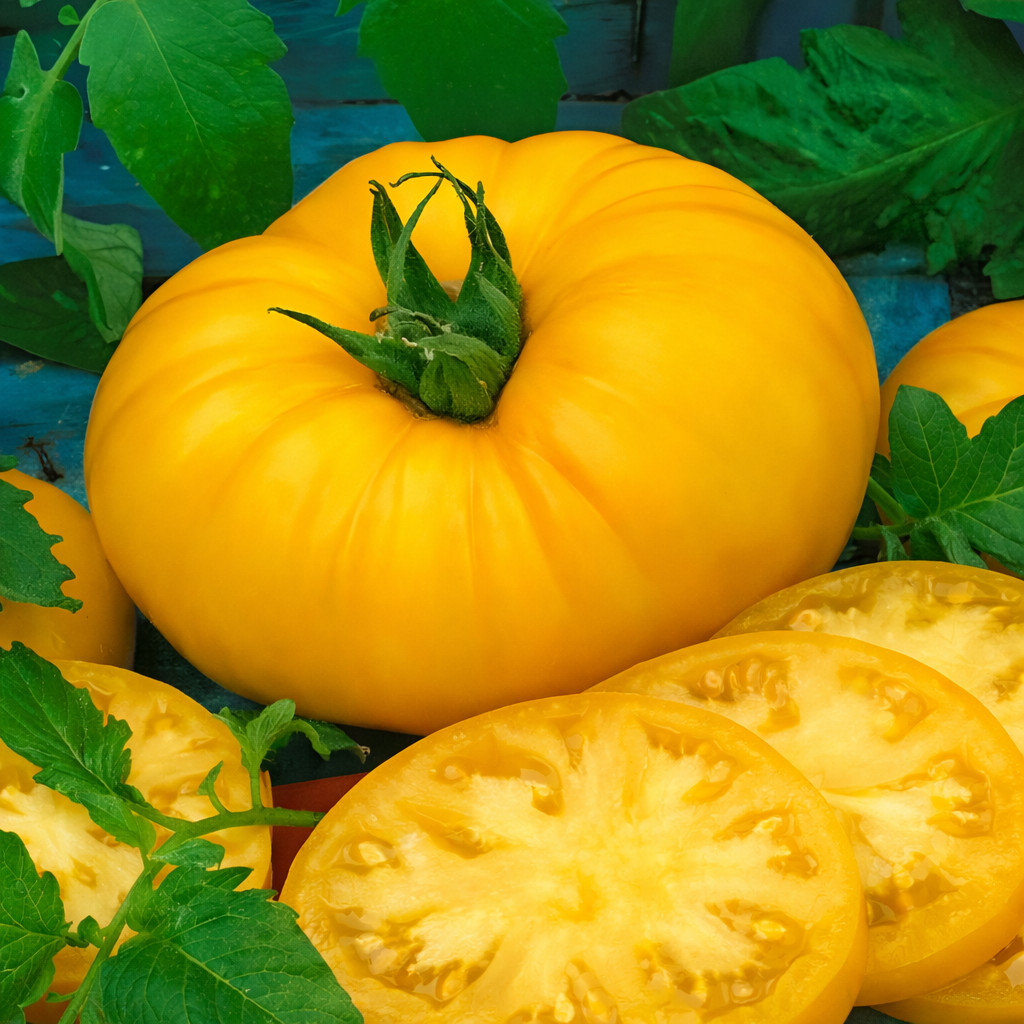 100 Heirloom Yellow Brandywine Tomato Seeds – The Most Flavorful Yellow Tomato!!