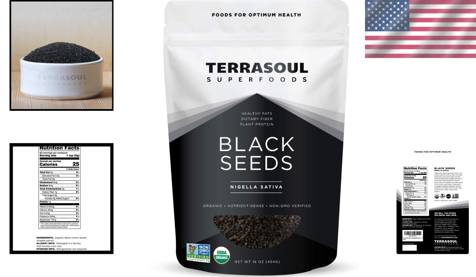Fresh Organic Black Cumin Seeds 1 lb – Earth Kosher & Ethically Sourced
