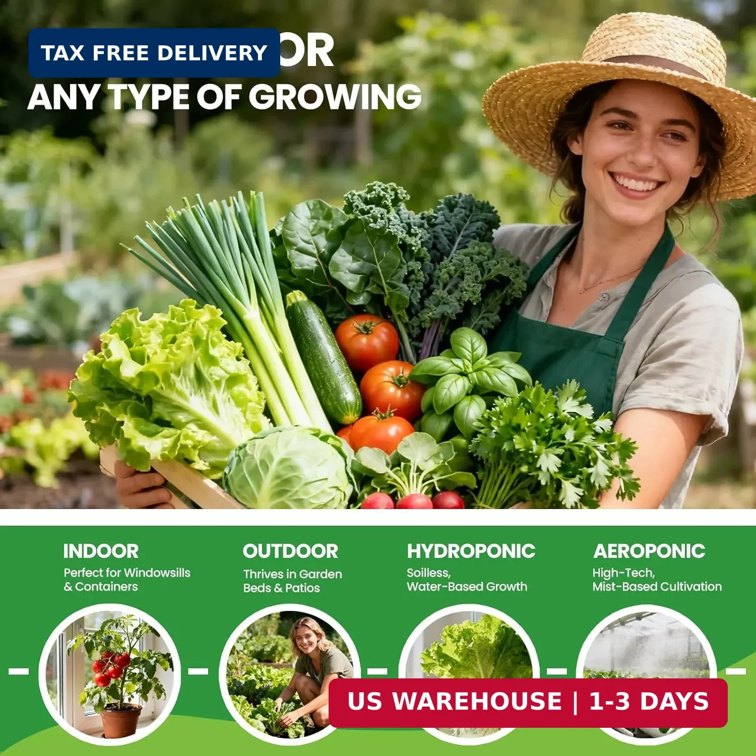 30 Heirloom Seeds Variety Pack – 18500+ Seeds for Planting Vegetables, Home Gard