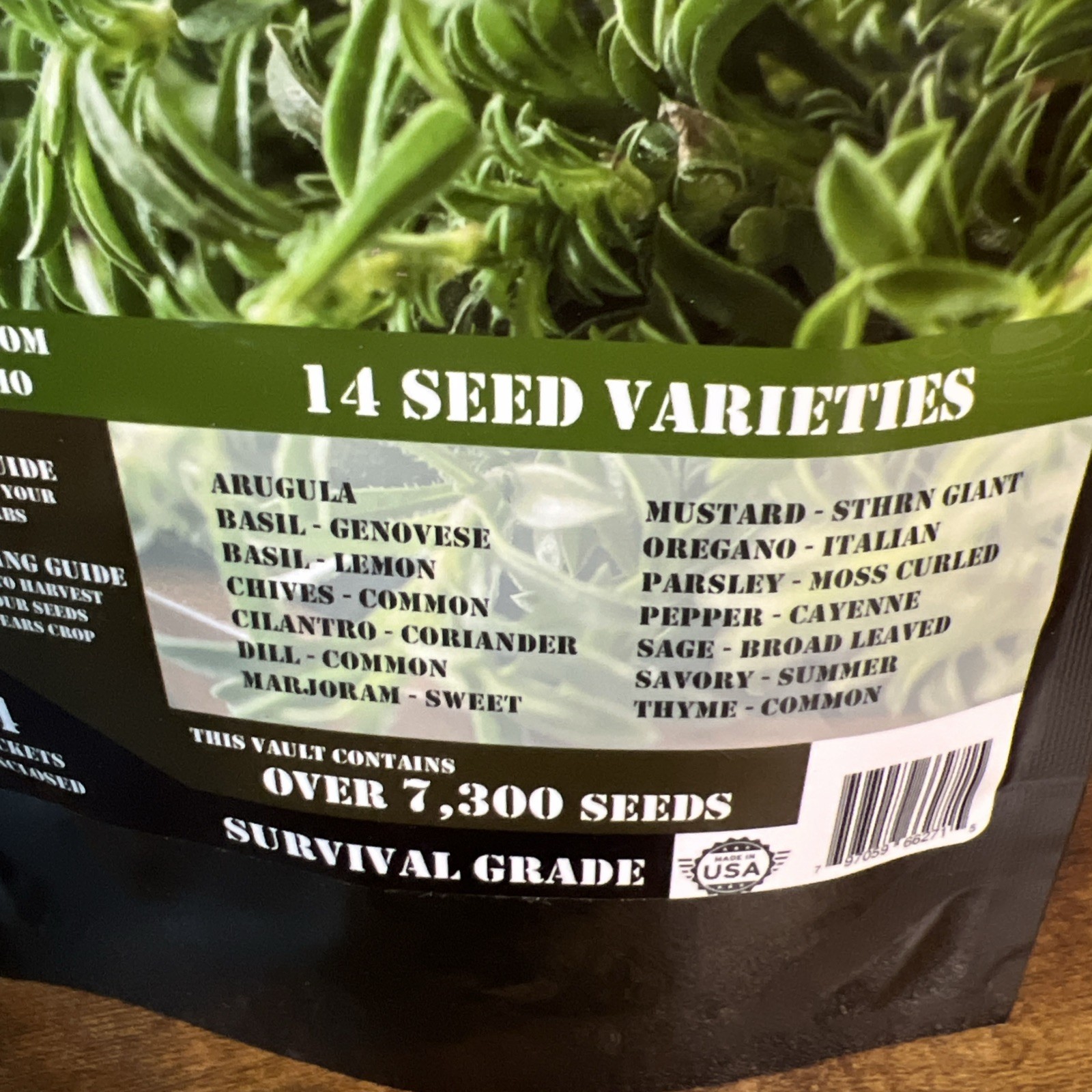 The Seed Armory Culinary Vault – 14 Seed Varieties for Self-Sufficiency
