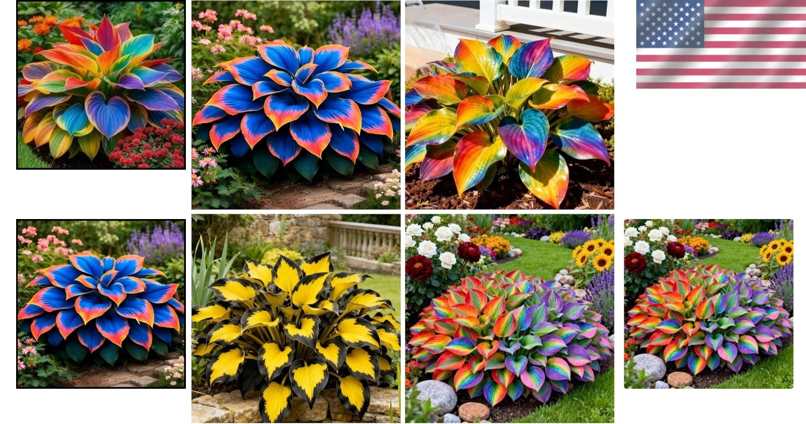 Rainbow Hosta Seeds – Colorful, Low-Maintenance Perennials for Any Outdoor Space