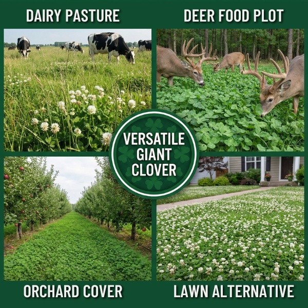 Old Cobblers Farm™ Wicked Tuff Turf Ladino Clover (Legumes) – (5/10/15/20lbs)