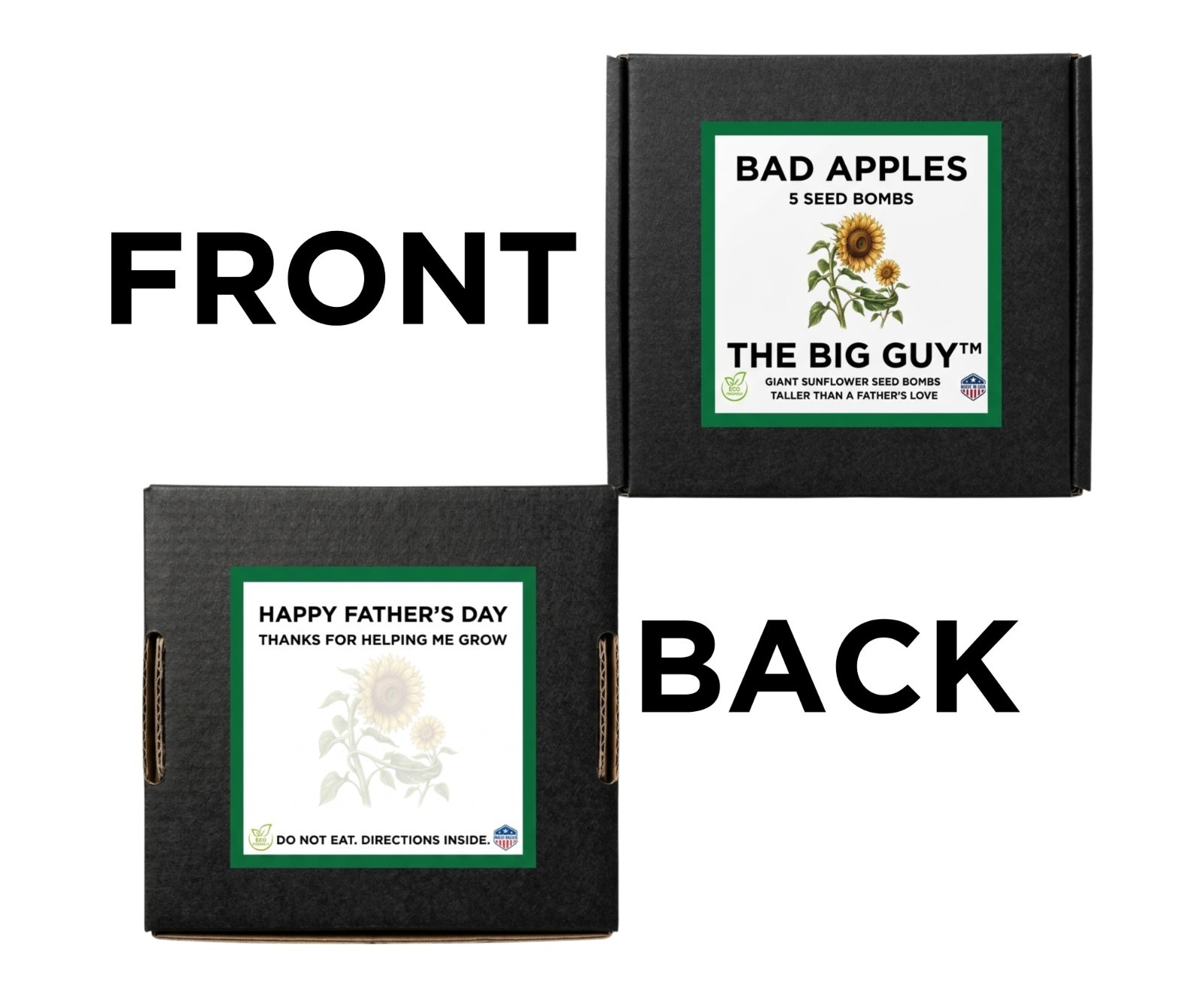 Bad Apples THE BIG GUY™ Seed Bombs – Giant Sunflowers Father’s DayGift