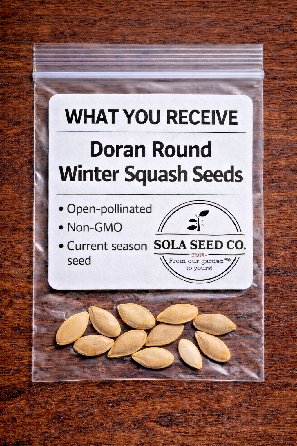 10 RARE Organic Doran Winter Squash Seeds. Heirloom. Sweet & Delicious Non-GMO