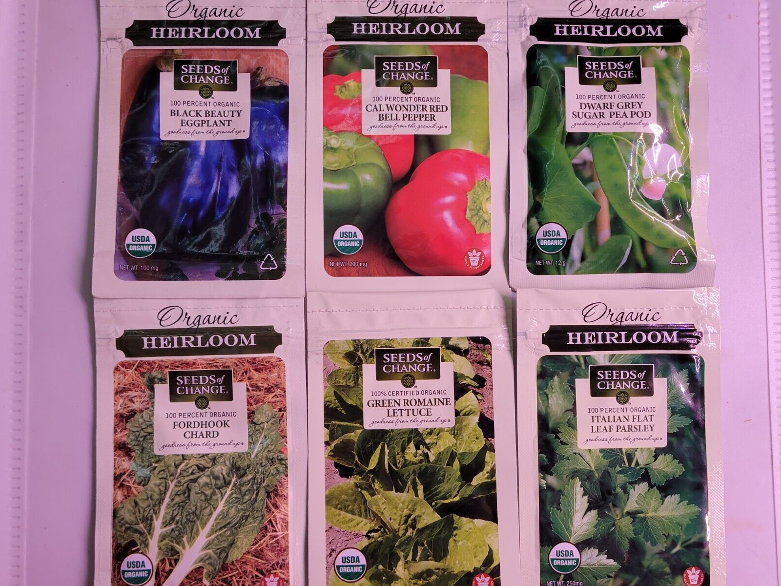 Seeds of Change Vegetable Assortment 7 (2021) New Inventory Guaranteed to Sprout