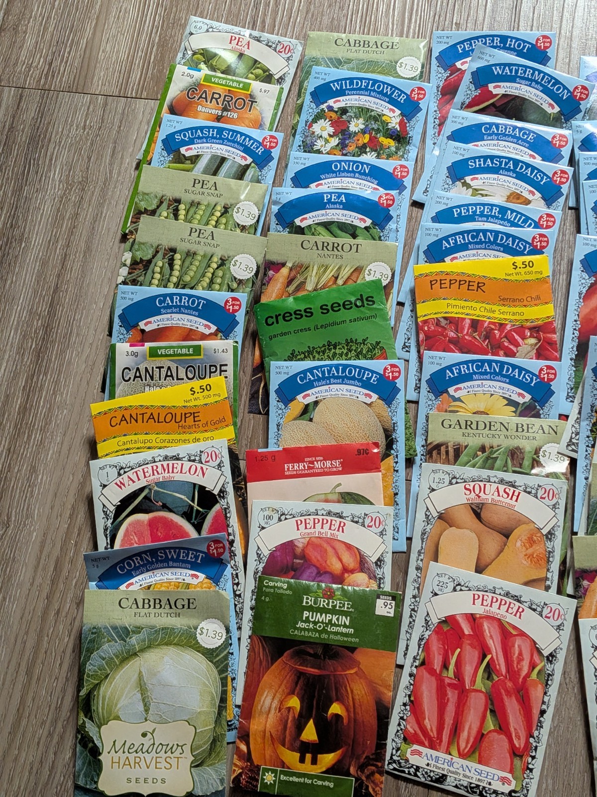 Gardening Seeds Assorted Lot