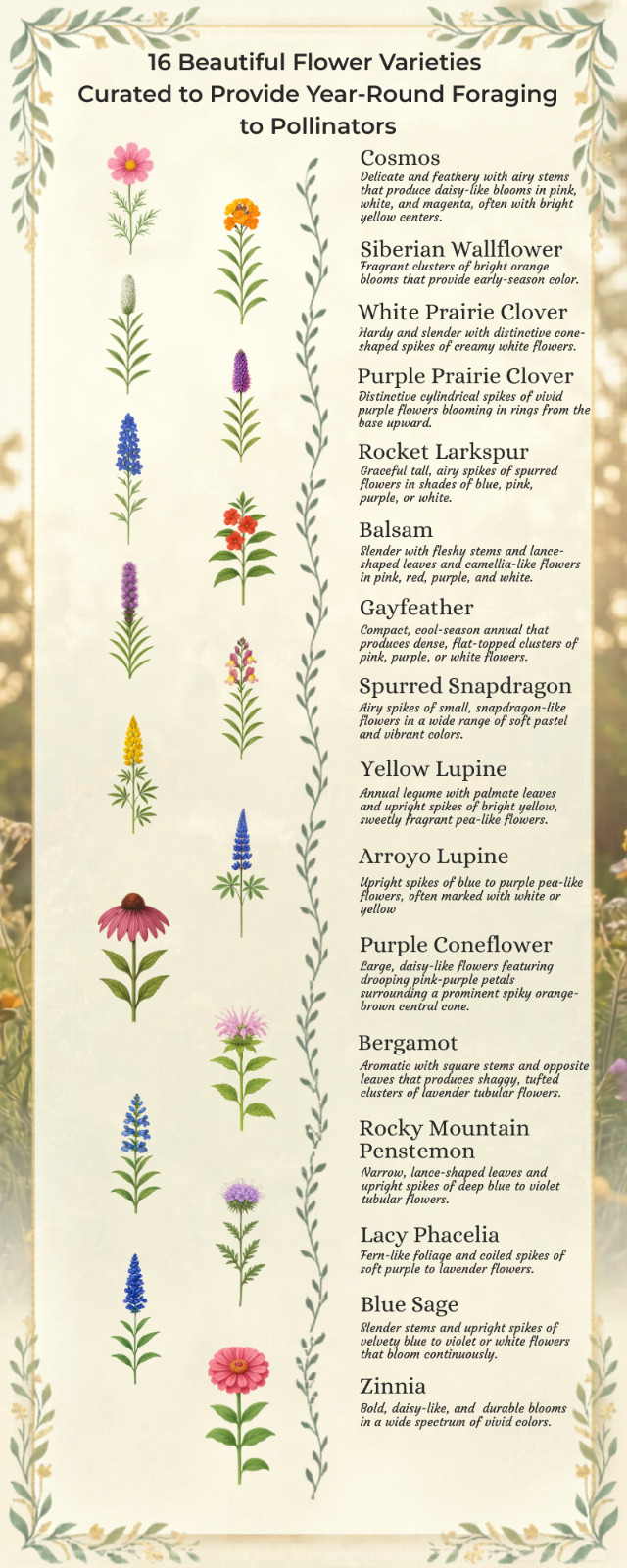 Birds, Bees, Butterflies, Pollinators Bulk Wildflower Seed Mix