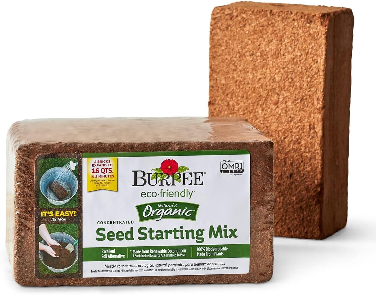 16 Quart Coconut Coir Seed Starting Mix – Eco-Friendly & Biodegradable