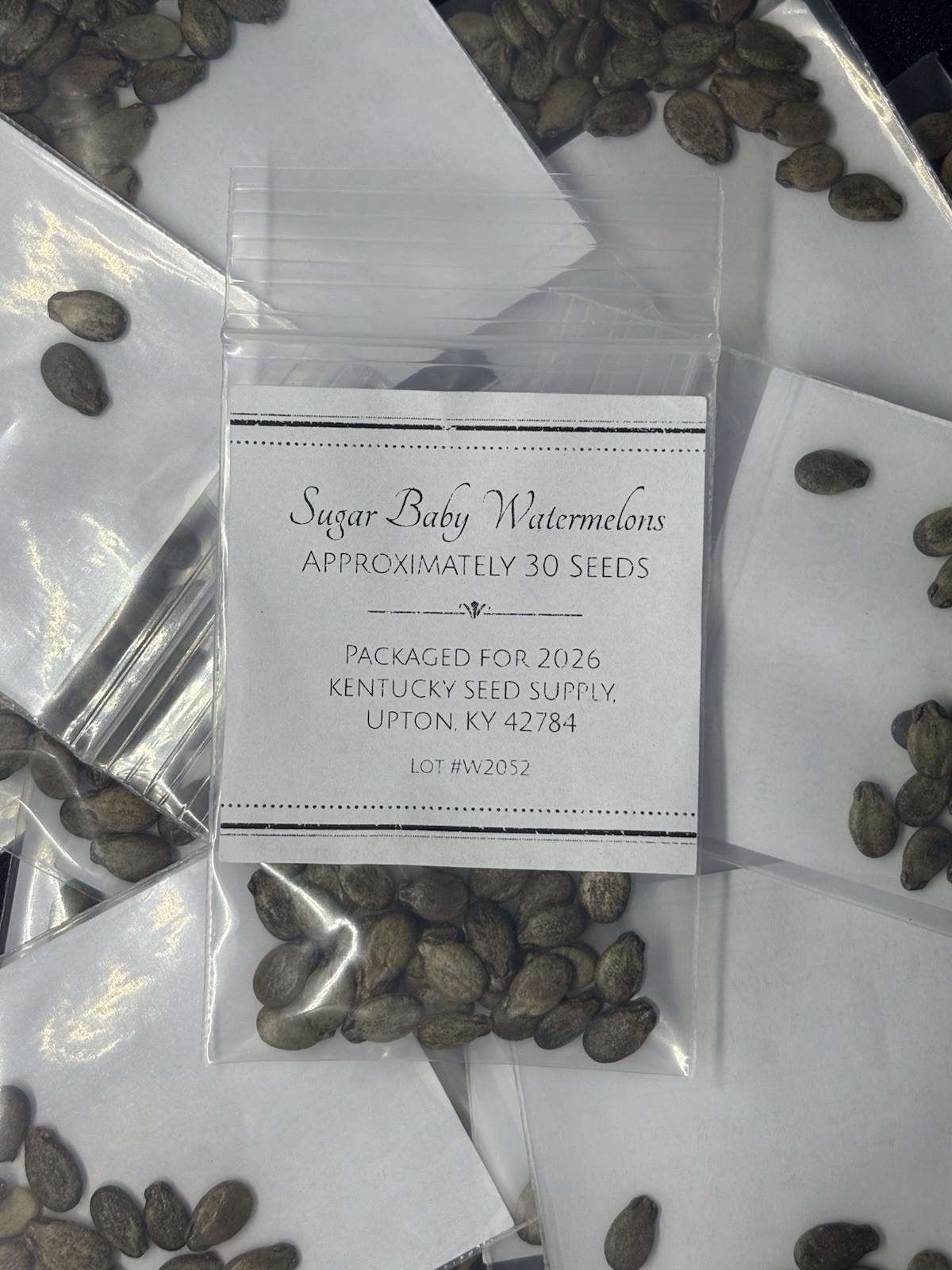 10 packages of Sugar Baby Watermelon Seeds-30 Seeds