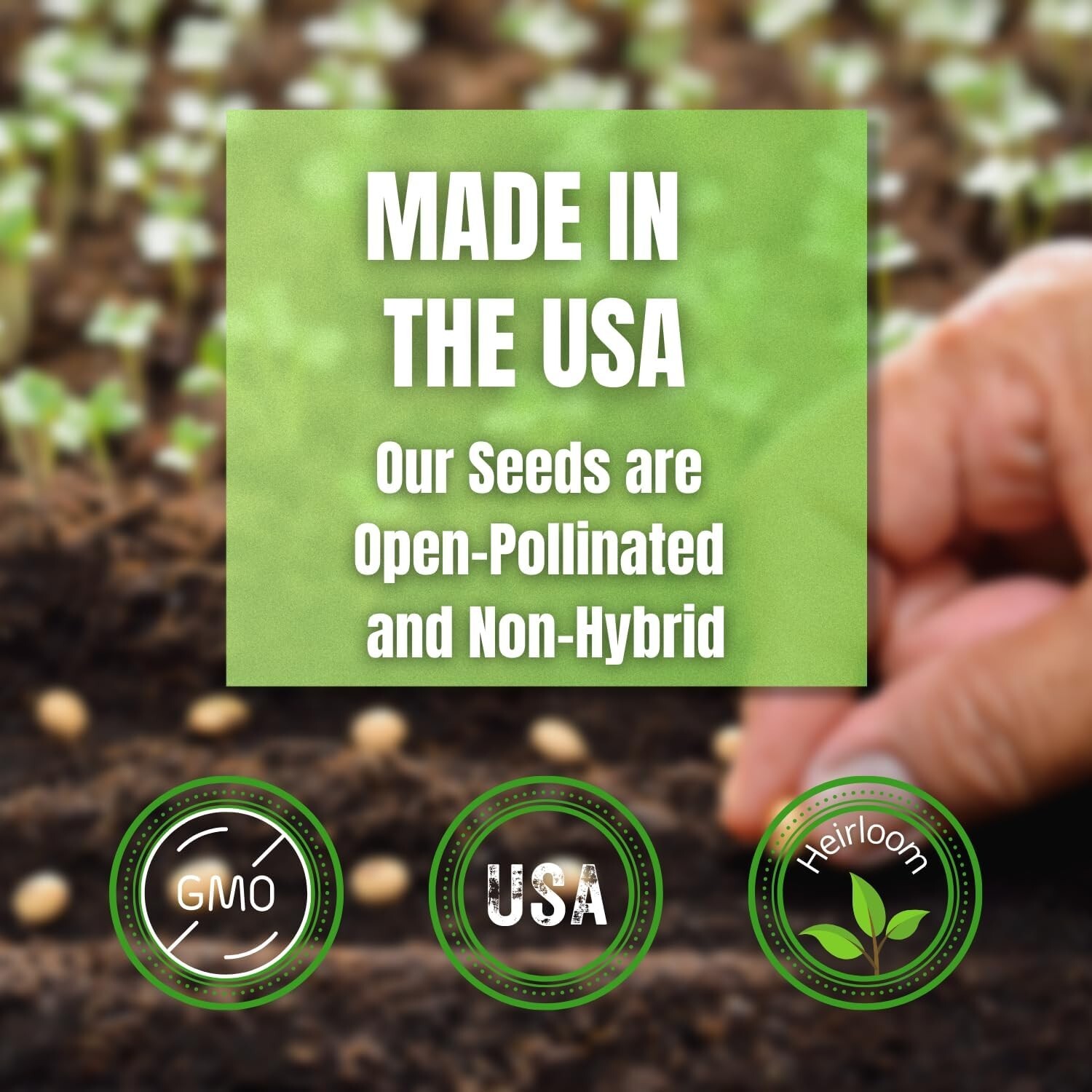 Sustainable Gardening Starter Kit – 105 Heirloom Seeds with 25 Year Shelf Life