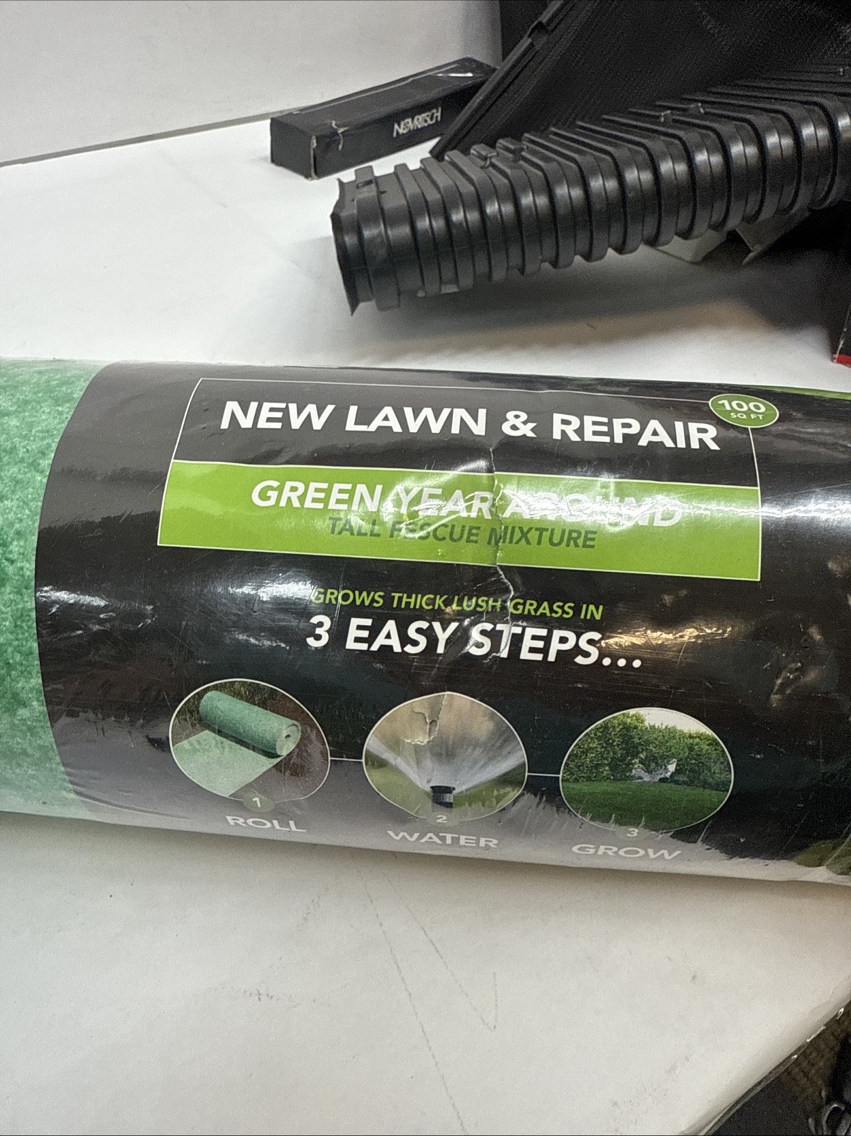100 Sq. Ft. Quick Fix Year Round Green Mixture Grass Roll Out Seed Mat Grotrax