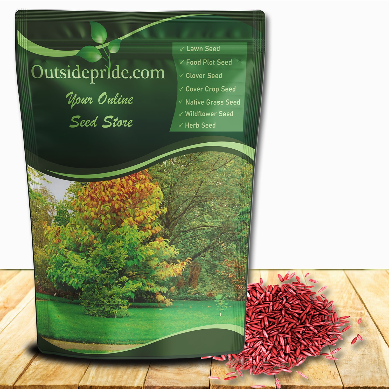 50 LBS – OptiGrowth Coated Hard Fescue Grass Seed – Low Growing Fine Fescue