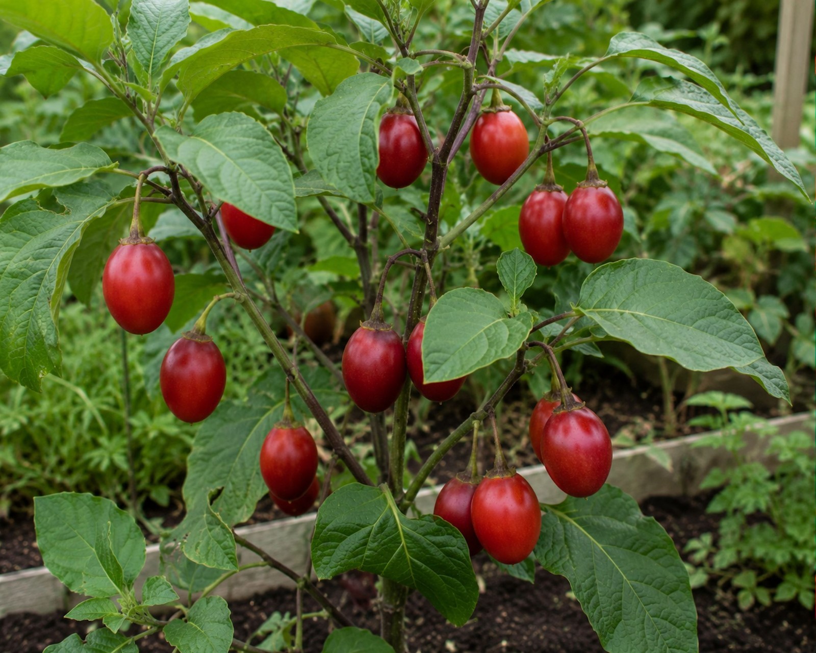 10 Heirloom Red Tropical Tree Tomato Seeds! All Natural Seeds-Tamarillo
