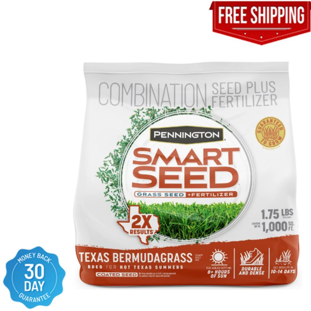 Pennington Smart Seed Texas Bermuda Grass Seed Mix, for Full Sun, 1.75 Lb.