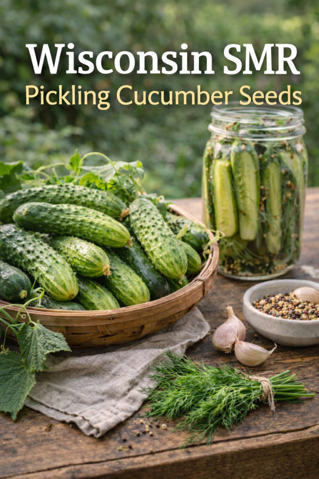Wisconsin SMR Pickling – Cucumber Seeds | Crisp, Disease-Resistant 50 seeds