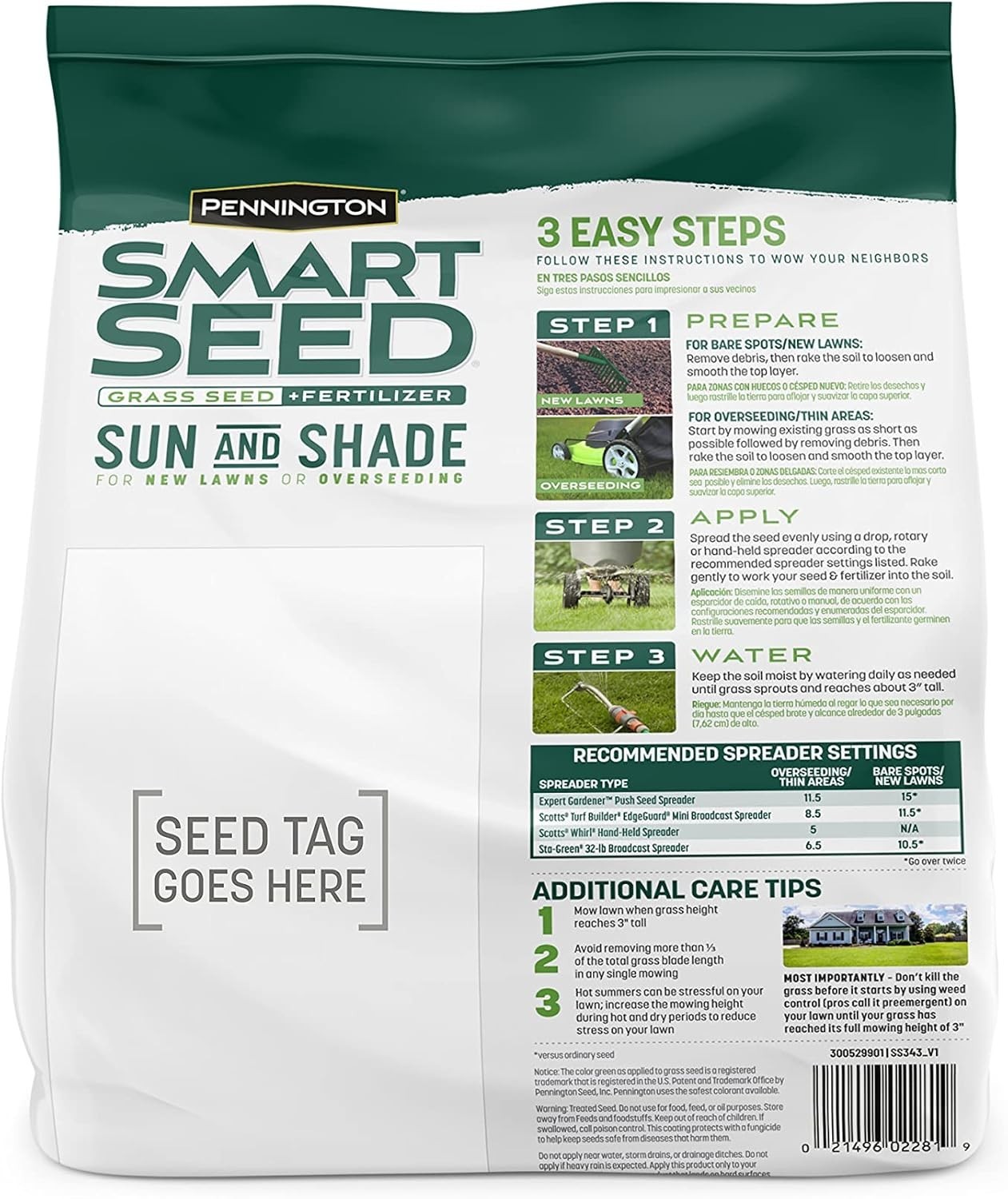 3 lb Tall Fescue Grass Seed for Sun and Shade – Perfect for Hot Climates