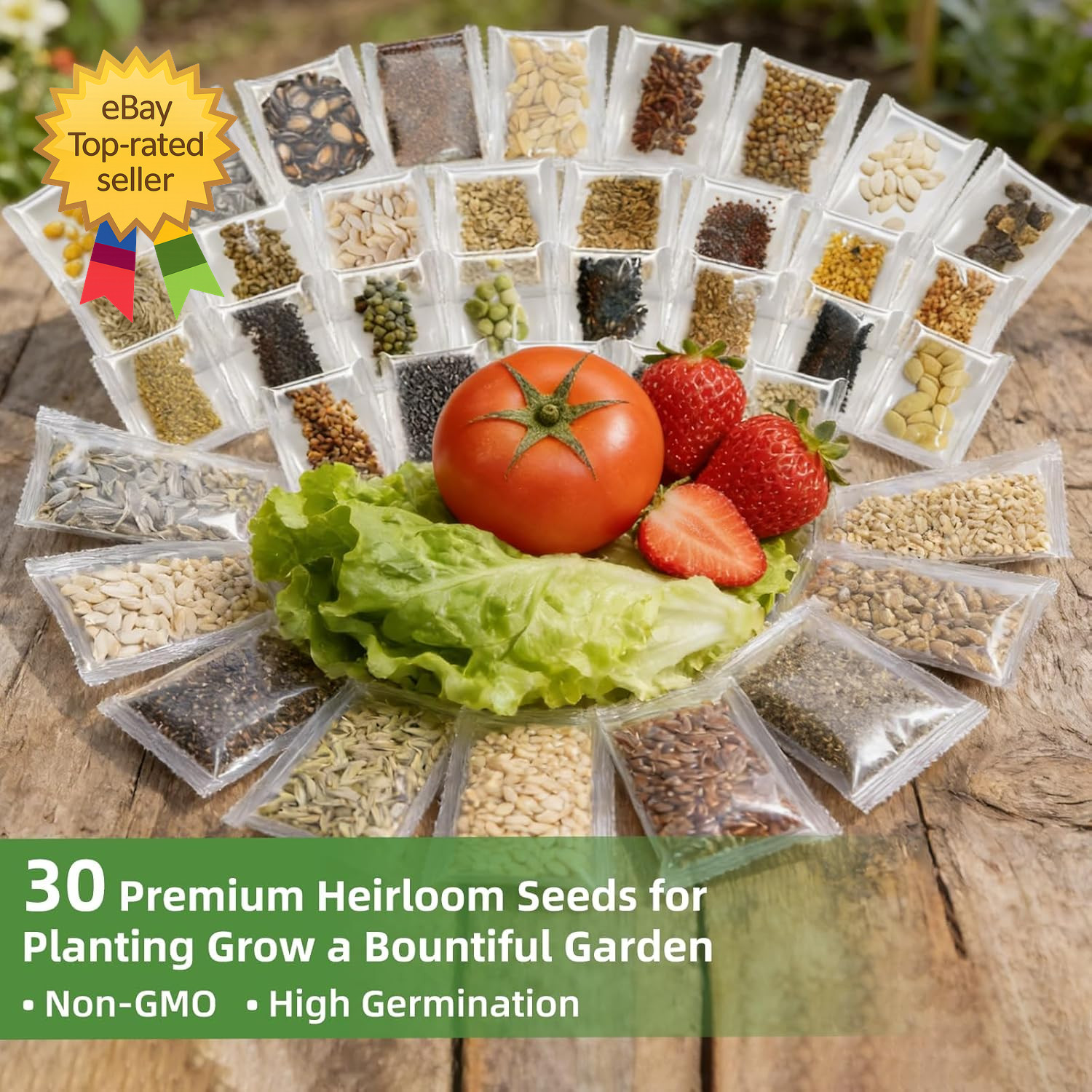 Heirloom Vegetable Seeds Kit 15000+ Non GMO Garden Survival Planting Mix Pack