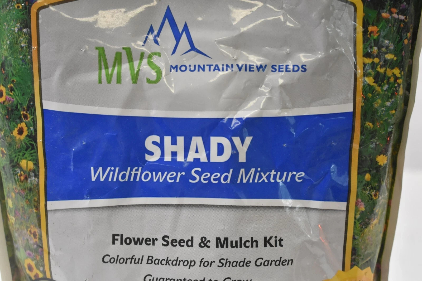 Mountain View Seeds Shady Wildflowers 2lb Bag 100571 Flower Seed & Mulch Kit
