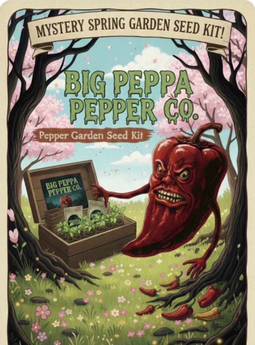 [SPRING MYSTERY PEPPER GARDEN SEED KIT!] 5 VARIETIES! FREE SHIPPING!