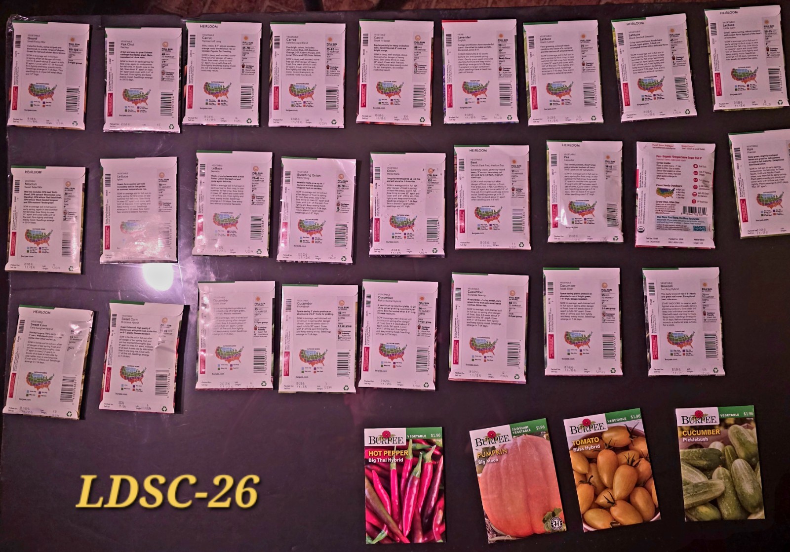 2026 SEEDS 32+ Varieties of ~ Burpee Vegetable Seeds ~ Heirlooms Too!