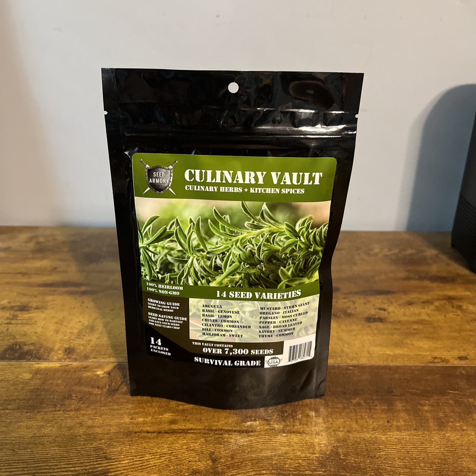The Seed Armory Culinary Vault – 14 Seed Varieties for Self-Sufficiency