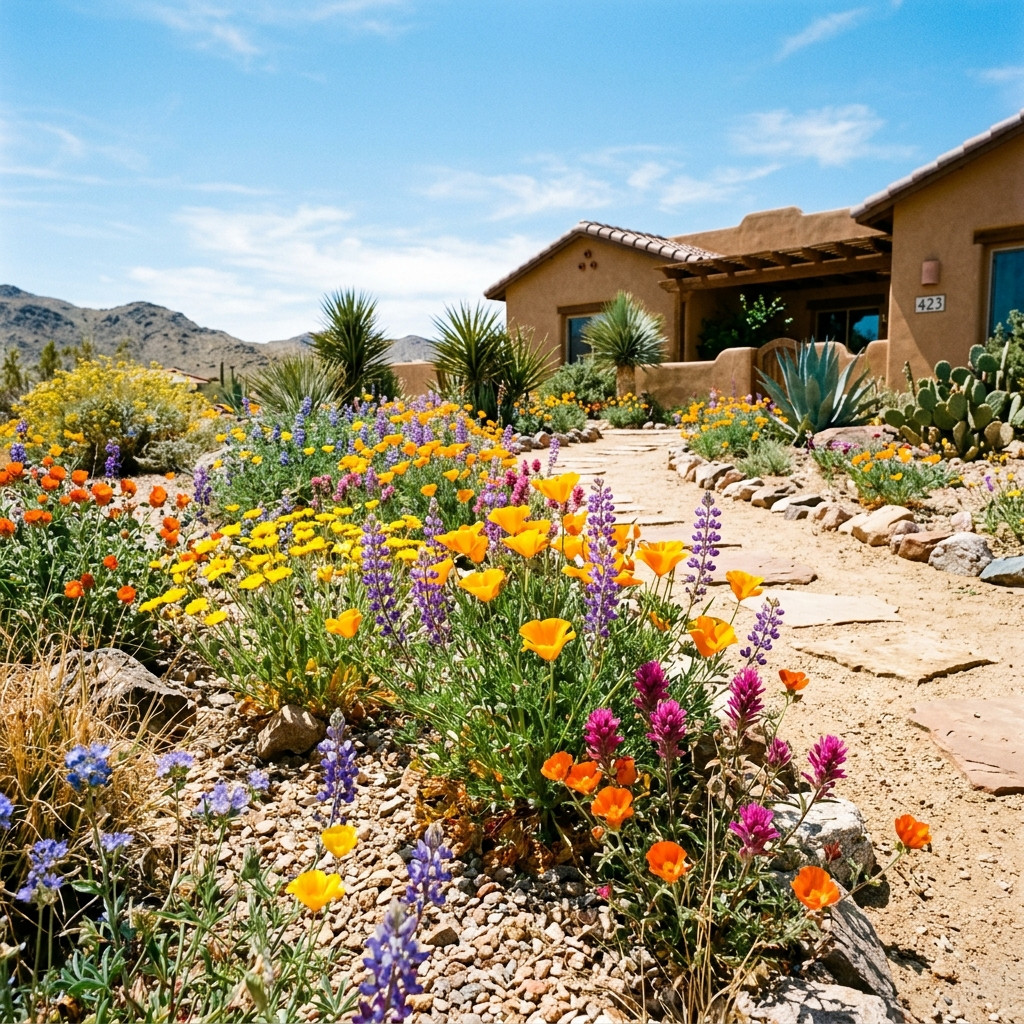 350 Drought Tolerant Desert Wildflower Mix Seeds for Planting – Premium Heirloom