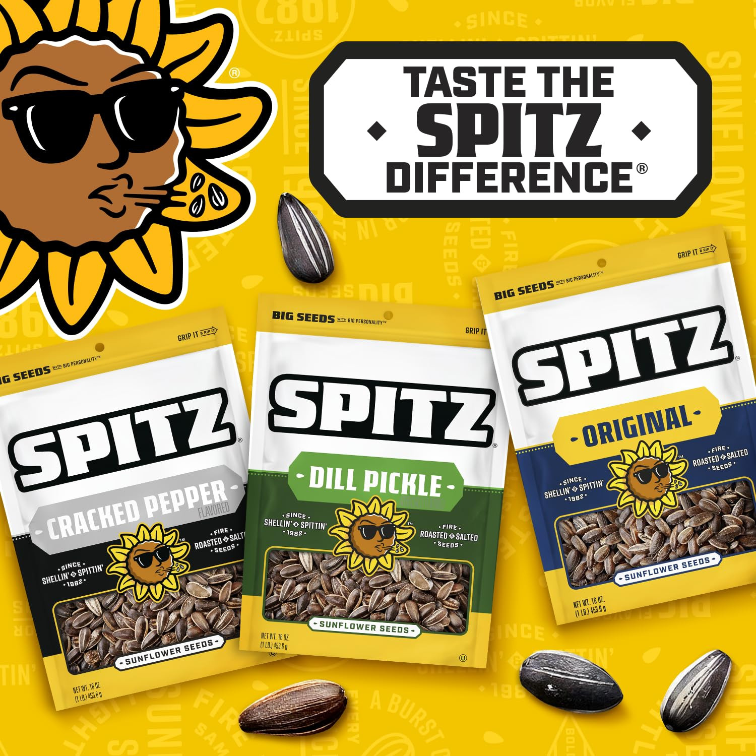 Sunflower Seeds, Cracked Pepper, 6 Ounce (Pack of 9)