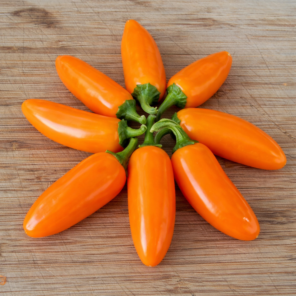40 Rare NuMex Orange Spice Jalapeño Pepper Seeds – True HOT Orange Jalapeño
