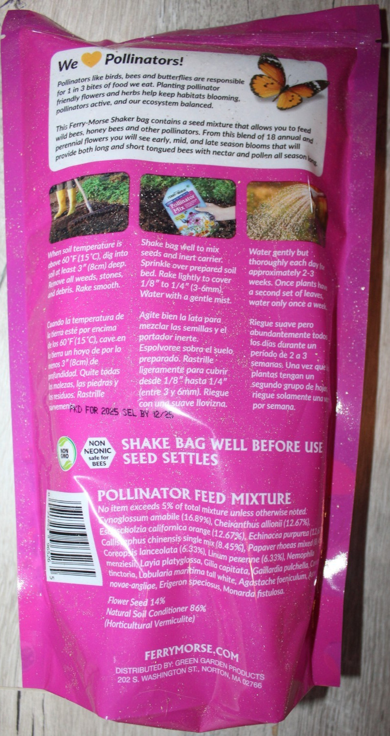 22 Pack wildflower 500 sq ft jumbo bags 12/25 $330 total of 11,000 SQ FT HEAVY