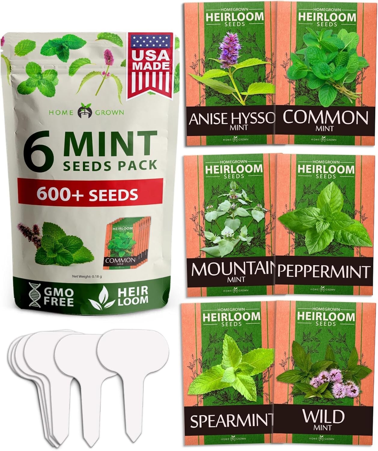 Heirloom Mint Seeds Variety Pack – Perfect for Your Indoors and Outdoors Garden