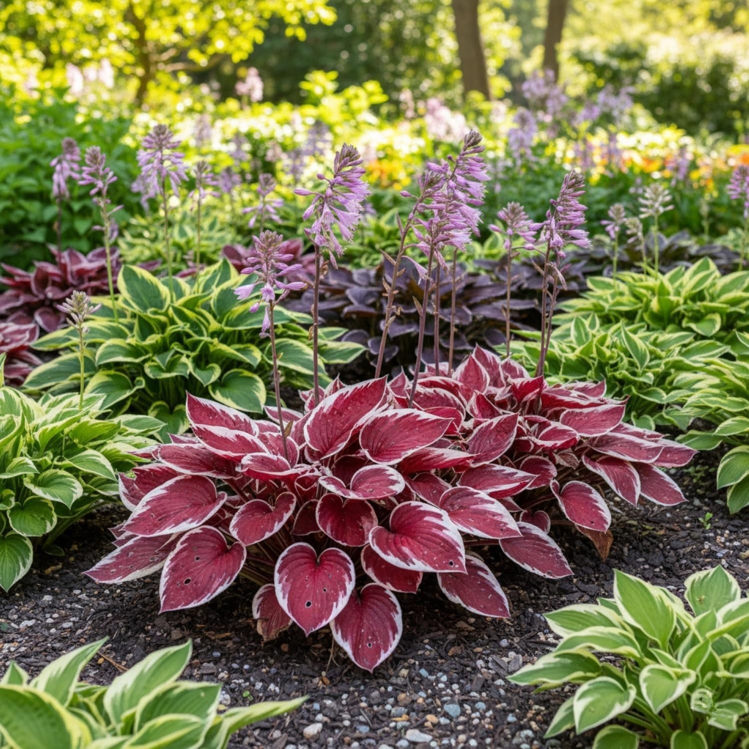 Bring Life to Your Shade Garden with 100+ Colorful Hosta Seeds – Low Maintenance