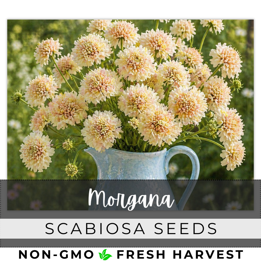 Morgana Scabiosa Seeds 75+ Seeds Mum Flower, Flower Seeds, Annual
