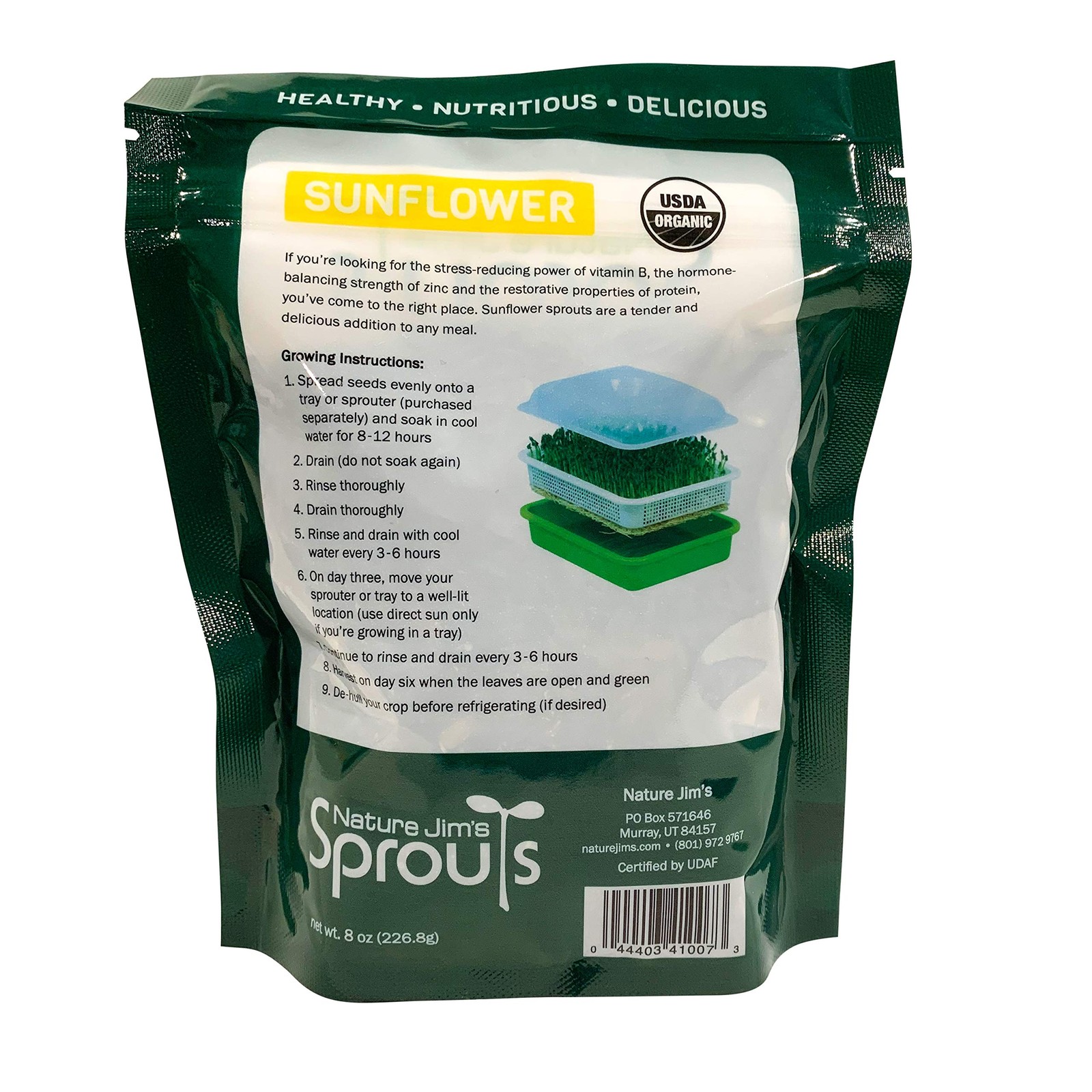 Sunflower Seeds organic for Sprouting Non-GMO Premium Seeds