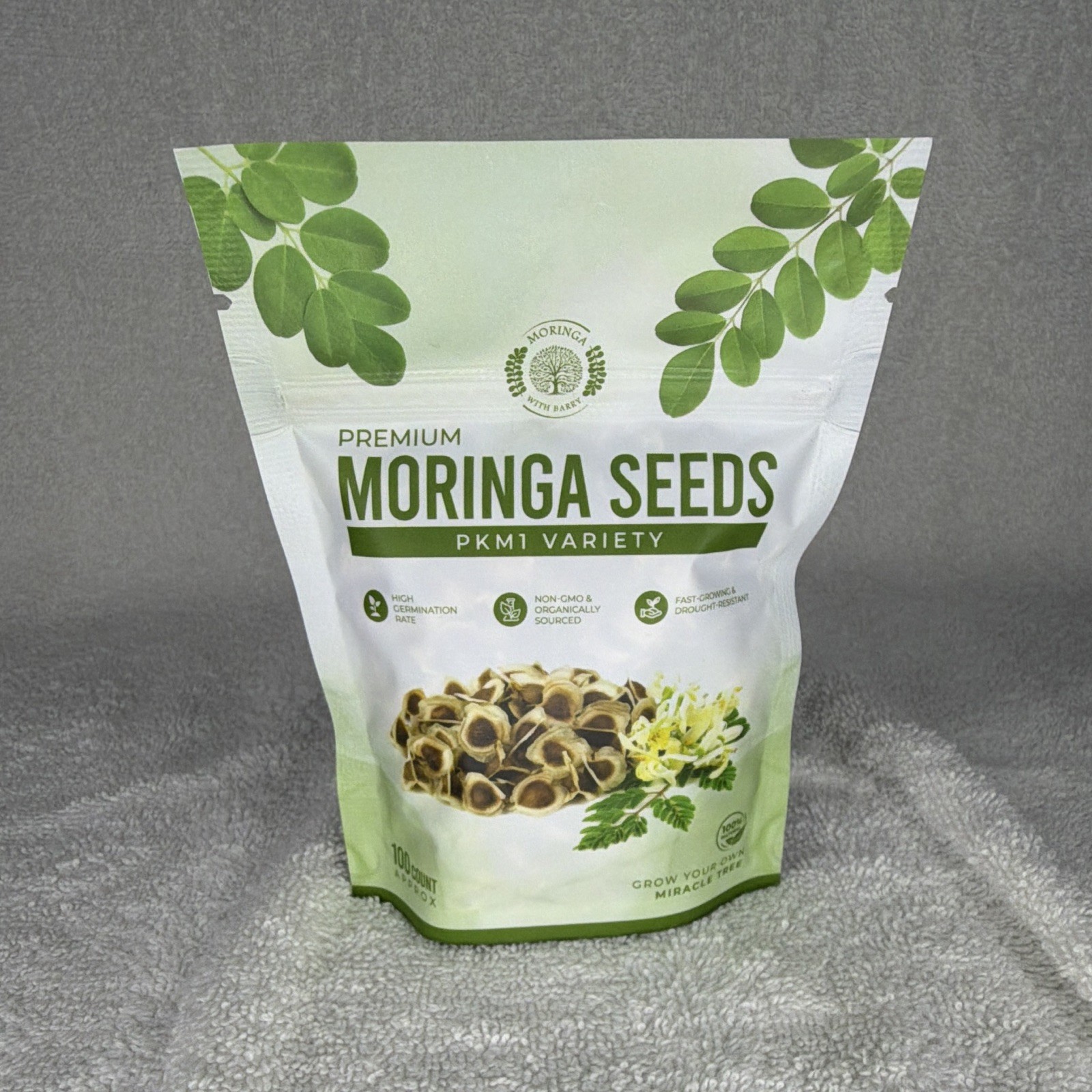 Moringa With Barry PKM1 Moringa Tree Seeds Fast Growing Edible Drought Resistant