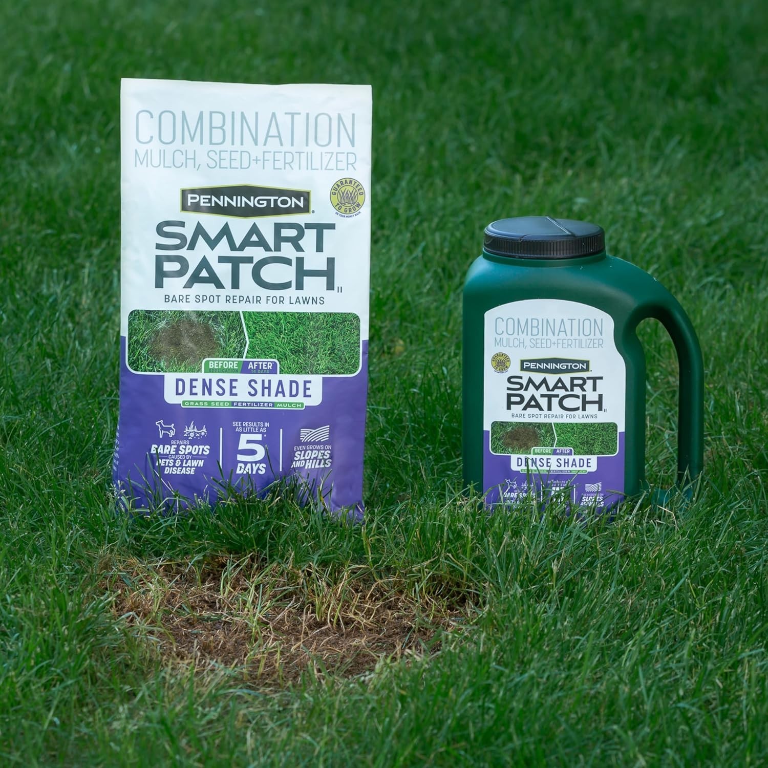 Smart Patch Dense Shade 10lb Grass Seed for Quick Bare Spot Repair in Lawns